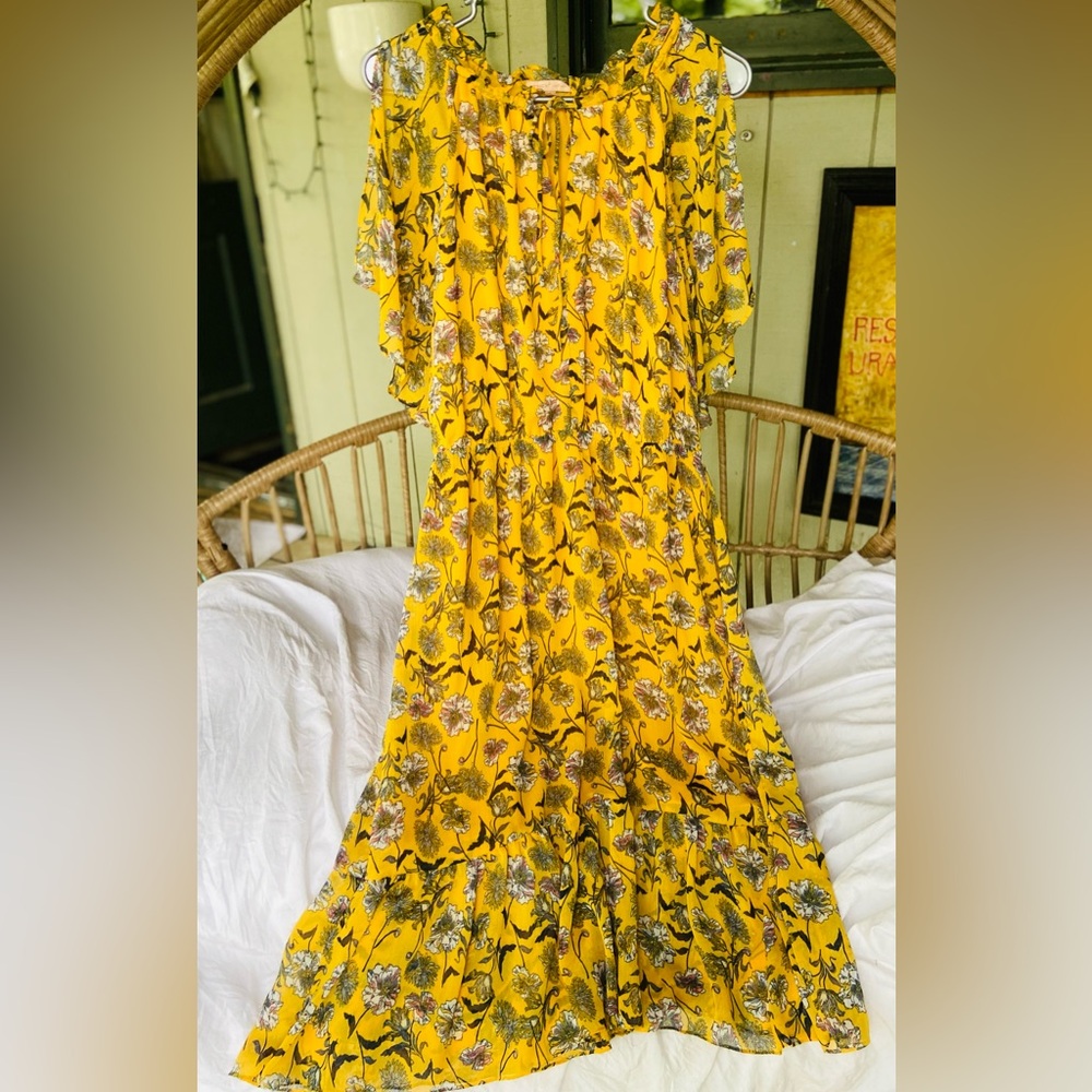 Gibson Yellow Floral Maxi Dress